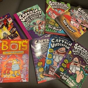 Captain Underpants, Bots, Minecraft book lot